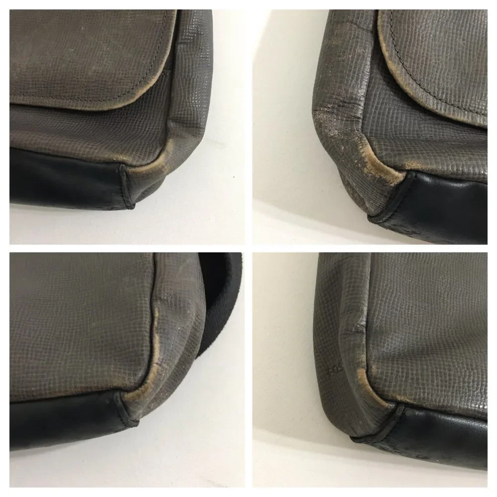 Fossil leather messenger